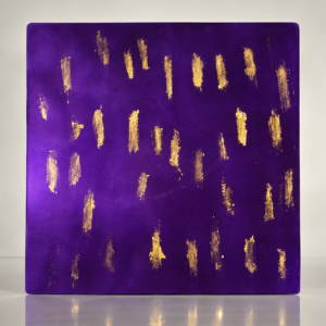 Golden Rain – Large Tesla Frequency Plate with 24K Gold Leaf